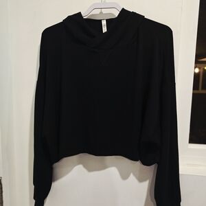 Fabletics Black Women's Cropped Hoodie